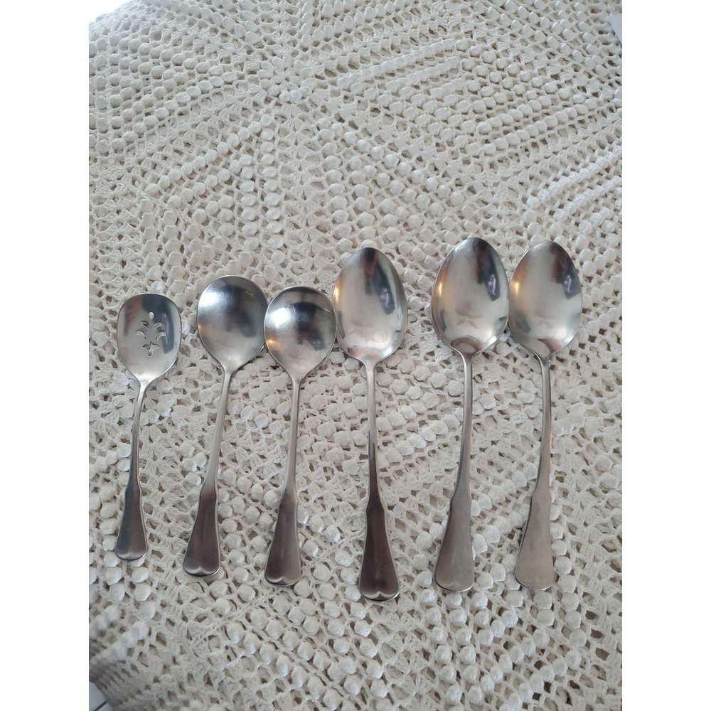 6pc Serving Spoon Tablespoon Casserole PATRICK HENRY Oneida‎ Community